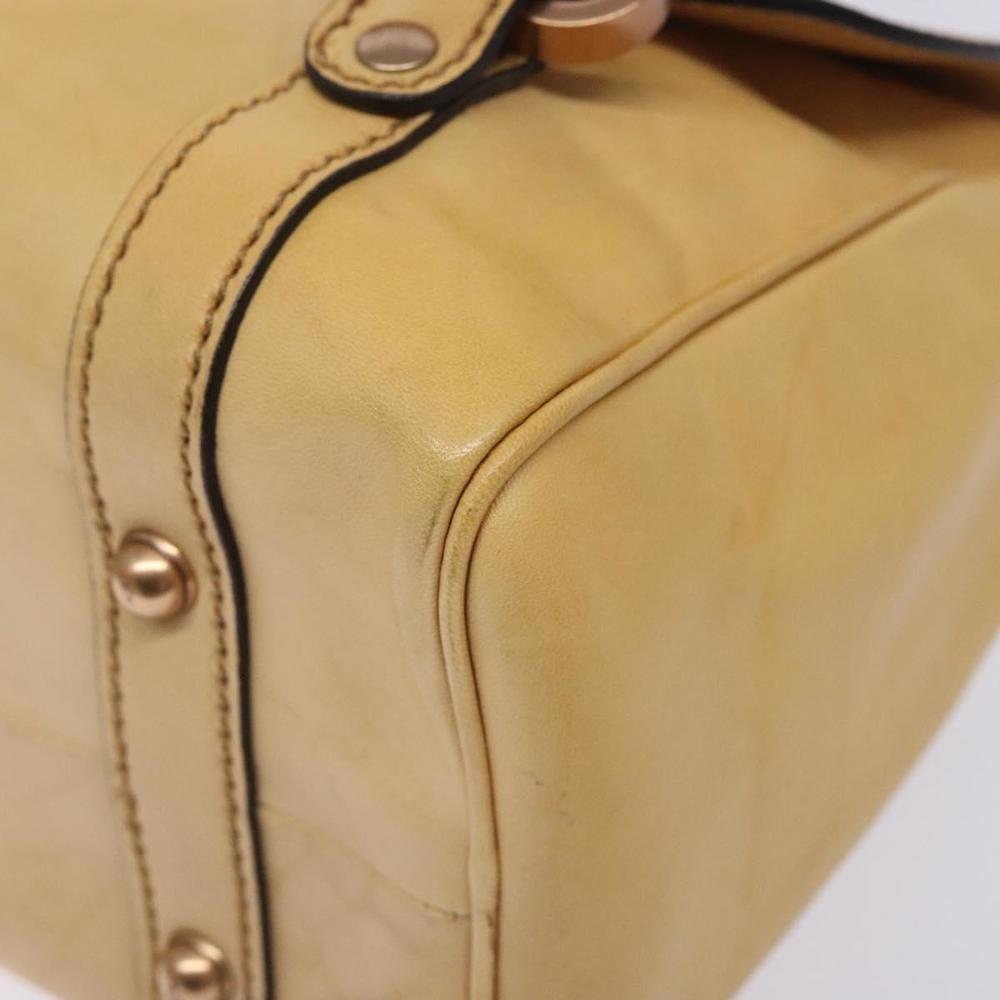 GUCCI Hand Bag Leather Beige 124245 Auth 131725 - Picture 9 of 16
